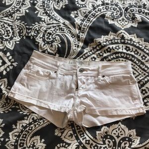 Abercrombie & Fitch White Jean Shorts